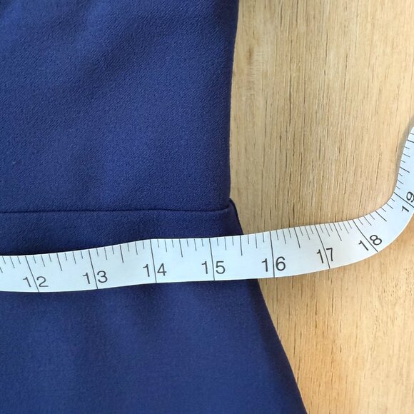 π Elegant Alexia Admor Navy Blue Midi Dress β Size Large π - Picture 9 of 10